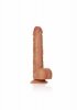 Straight Realistic Dildo  Balls  Suction Cup - 10/ 25,5 cm